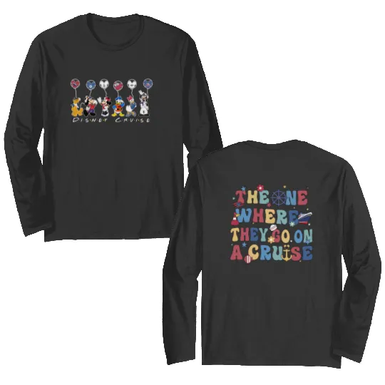 Disney Cruise Double Sided Long Sleeves, Disney Cruise Vacation Double Sided Long Sleeves
