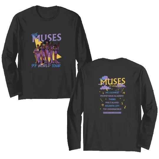 Vintage Disney Hercules The Muses 97 World Tour Double Sided Long Sleeves