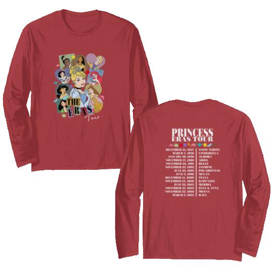 Disney Princess Eras Tour Double Sided Long Sleeves, Disney Princess Tour-dated Double Sided Long Sleeves, Disney Two-sided Double Sided Long Sleeves