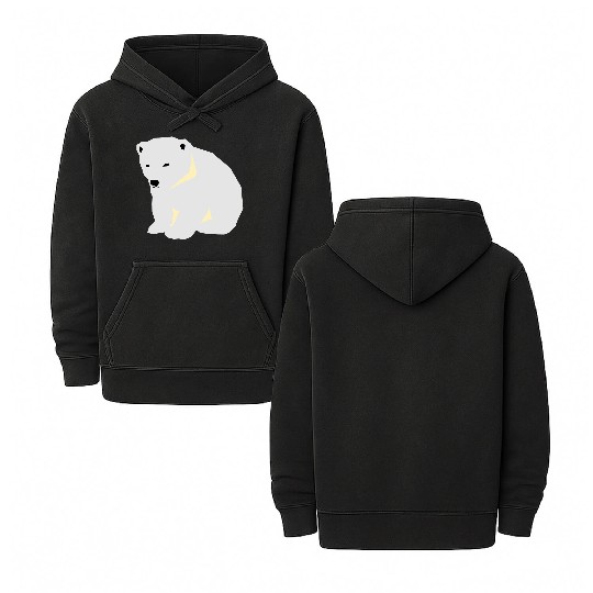 Polar bear Double Sided Mineral Wash Hoodies