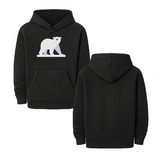 Polar bear Double Sided Mineral Wash Hoodies