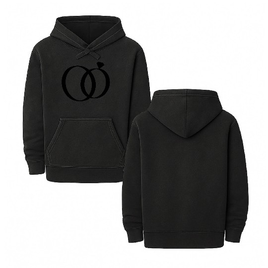 Wedding Rings Double Sided Mineral Wash Hoodies