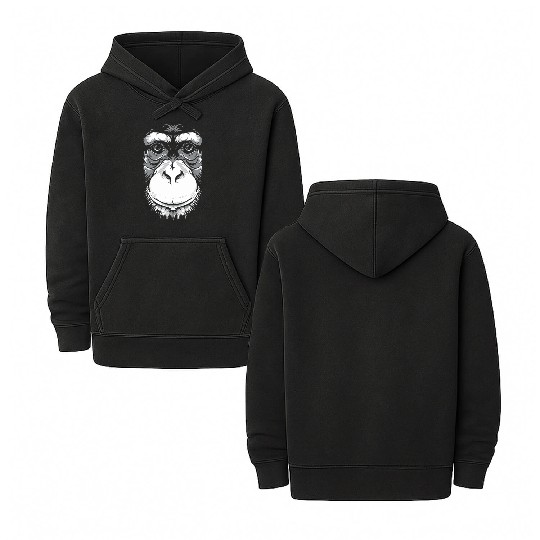 Monkey face Double Sided Mineral Wash Hoodies