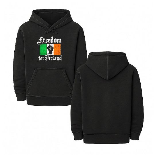 freedom for ireland Double Sided Mineral Wash Hoodies