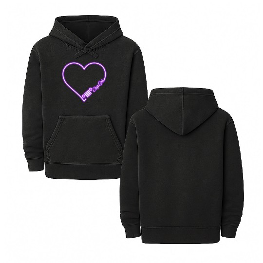 Jeep Love Purple Neon Double Sided Mineral Wash Hoodies