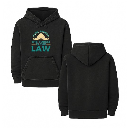 Park Ranger Law Gift Double Sided Mineral Wash Hoodies