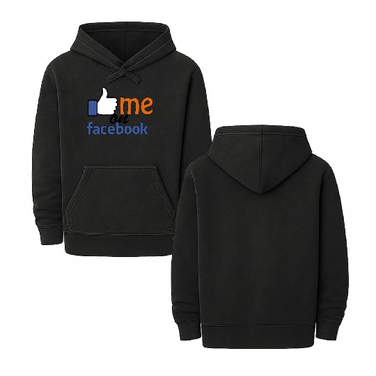 like me on facebook Double Sided Mineral Wash Hoodies