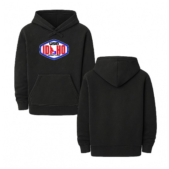 Idaho Division Team USA Wrestling Double Sided Mineral Wash Hoodies