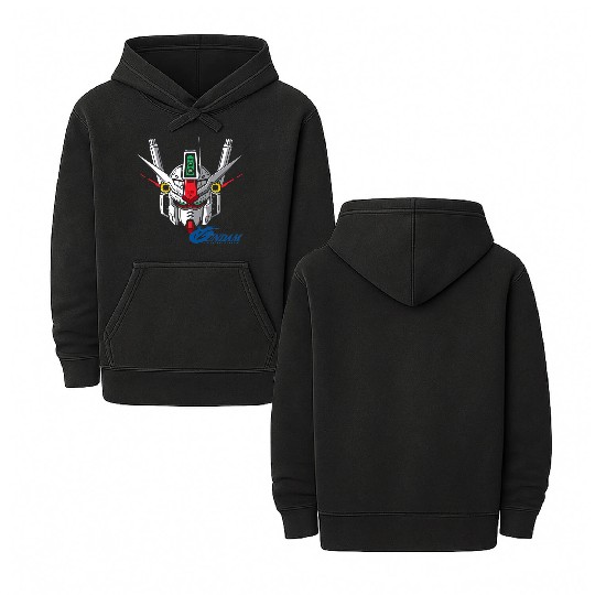 gundam hobbiest Double Sided Mineral Wash Hoodies