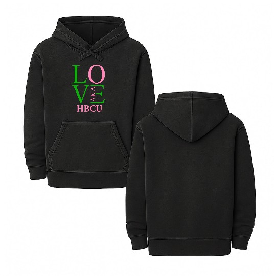 Hbcu Love Aka Paraphernalia For Soror Aphla Access Double Sided Mineral Wash Hoodies