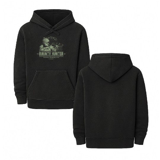 Boba Fett and son Bounty hunter Double Sided Mineral Wash Hoodies