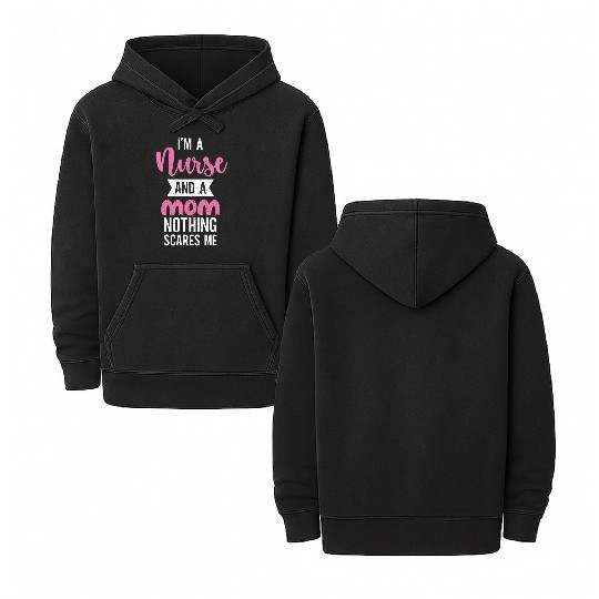 Nursing Registered Nurse Mom RN Double Sided Mineral Wash Hoodies