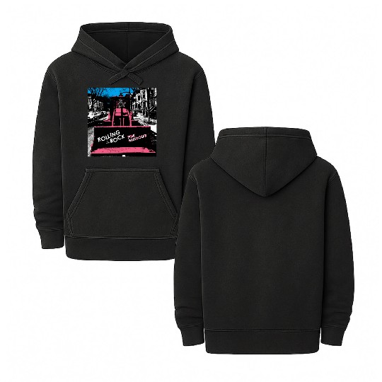 Pink Bulldozer / Rolling Rock Double Sided Mineral Wash Hoodies