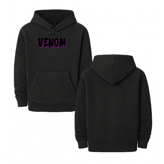 Venom | Neon Hot Pink Shadow Double Sided Mineral Wash Hoodies