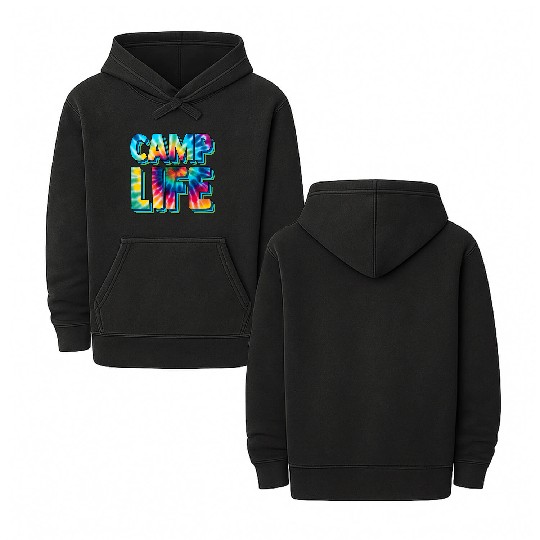 camp life,SUMMER Camp, fall camp,boy scouts,trekki Double Sided Mineral Wash Hoodies