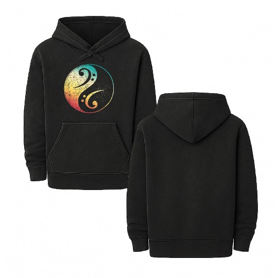 Bass Guitar Player Musical Instrument Bass Guitar Double Sided Mineral Wash Hoodies