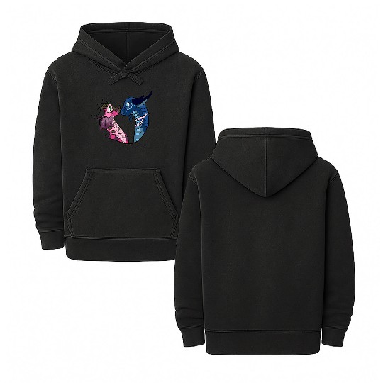 Wings Of Fire Double Sided Mineral Wash Hoodies