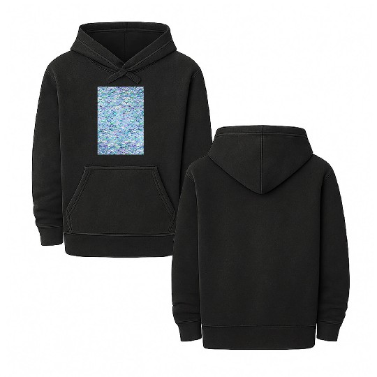 Marble Mosaic in Sapphire and Emerald Double Sided Mineral Wash Hoodies