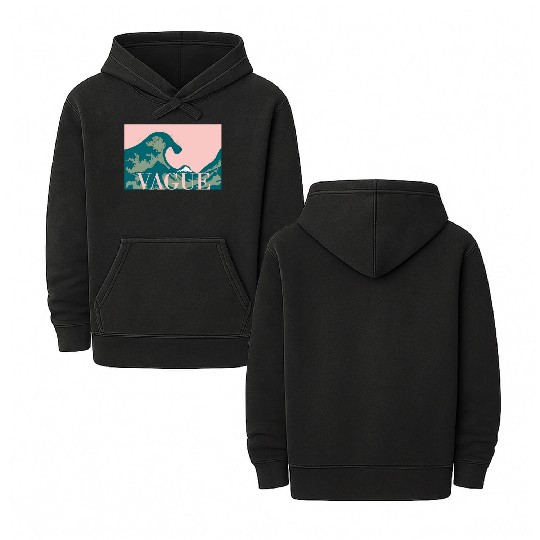La Grande Vague - The Great Wave Double Sided Mineral Wash Hoodies