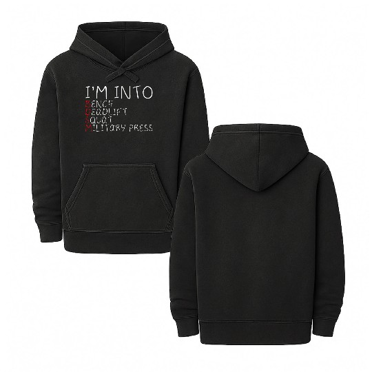 I'm Into BDSM Bench Squat Deadlift Military Press5 Double Sided Mineral Wash Hoodies