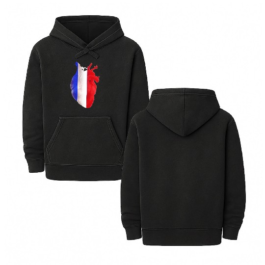 love france Double Sided Mineral Wash Hoodies
