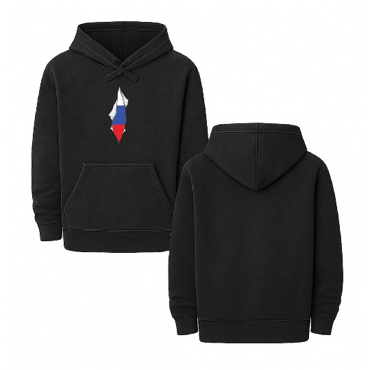 Russia flag proud Russian Double Sided Mineral Wash Hoodies