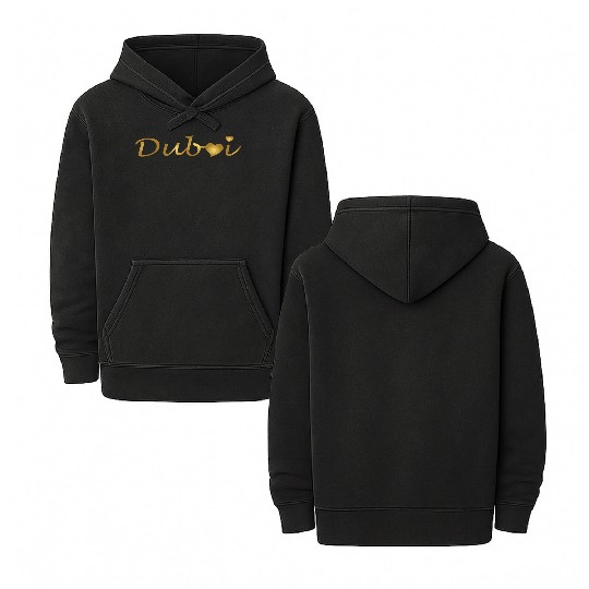 I Love Dubai Luxury Life My Golden Heart Is With D Double Sided Mineral Wash Hoodies