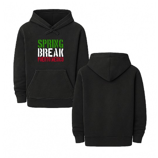 Spring Break Puerto Mexico 22 Jump Street Double Sided Mineral Wash Hoodies
