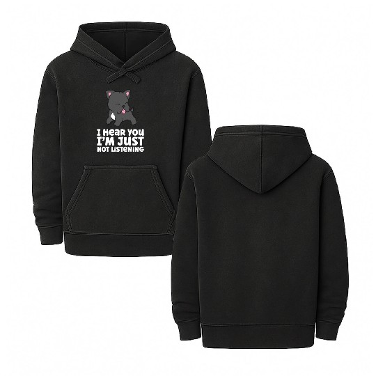 I Hear You I'm Just Not Listening Love Cane Corso Double Sided Mineral Wash Hoodies