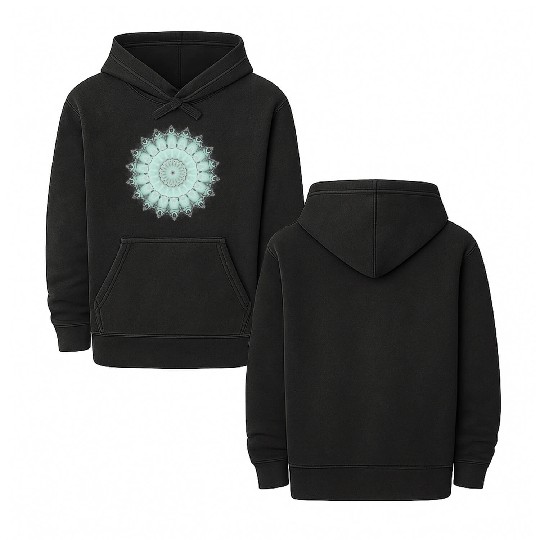 Light Green Cool Sign Double Sided Mineral Wash Hoodies