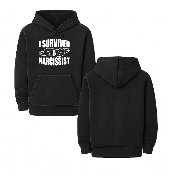 I Survived A Narcissist Divorce Women Divorcee Double Sided Mineral Wash Hoodies
