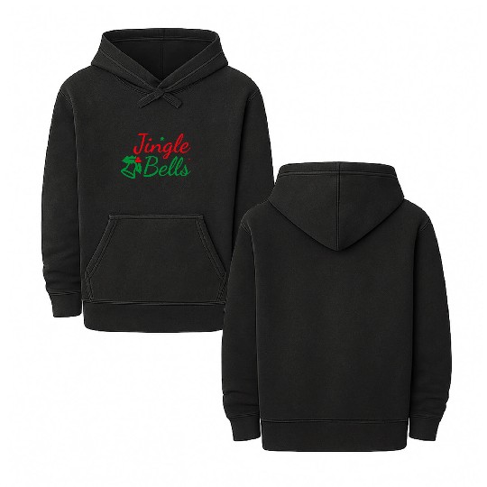 Jingle Bells - Marry Christmas Double Sided Mineral Wash Hoodies