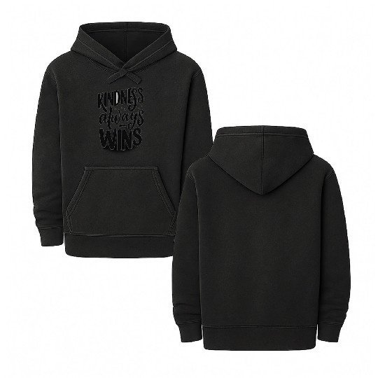 Kindness always wins Double Sided Mineral Wash Hoodies