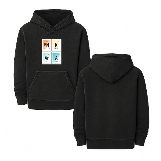 Ankara | Periodic Table of Elements Double Sided Mineral Wash Hoodies