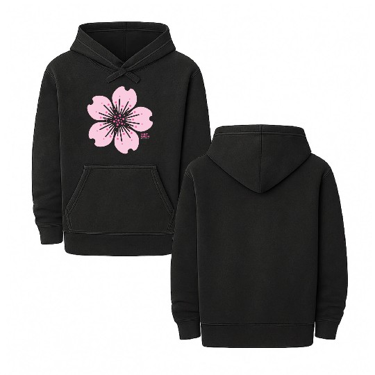 2022 Cherry Blossom Double Sided Mineral Wash Hoodies