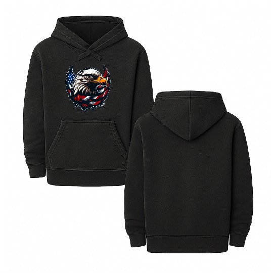 American Pride Double Sided Mineral Wash Hoodies