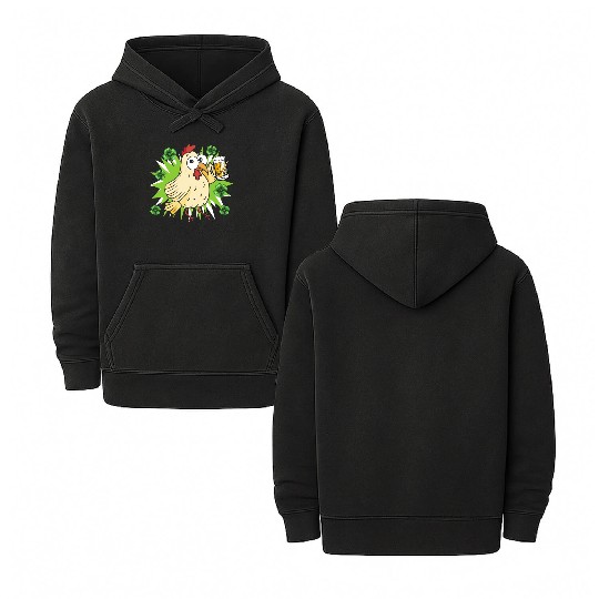 St Patricks Day ChickenSt. Patrick's Day Chicken Double Sided Mineral Wash Hoodies
