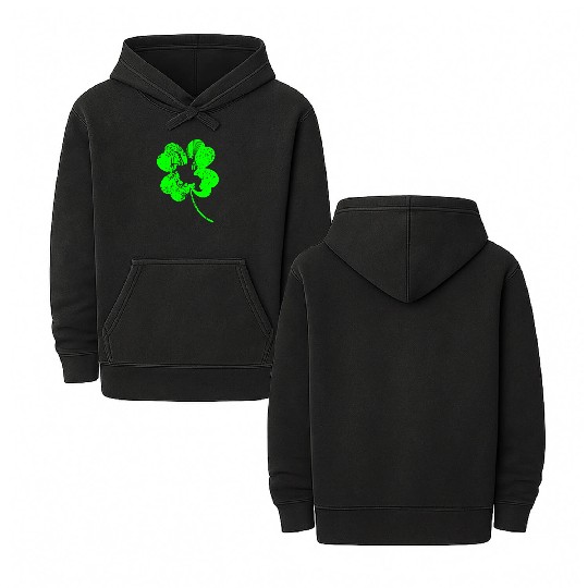 Paramotor St. Patrick's day shamrock Double Sided Mineral Wash Hoodies