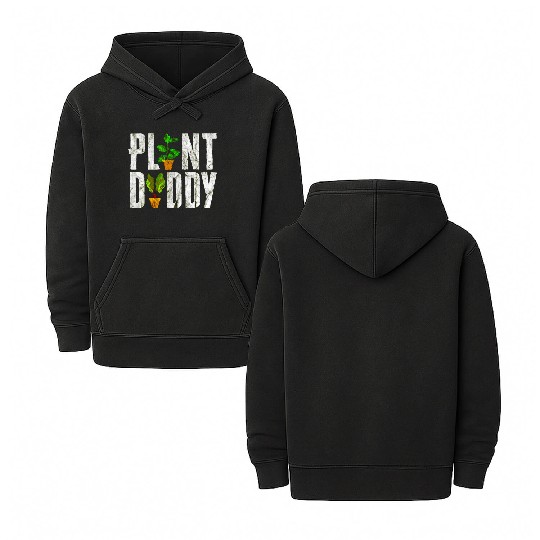 Plant Daddy Funny Gardener Double Sided Mineral Wash Hoodies
