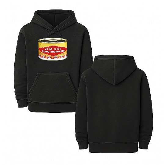 Viking Sushi, Swedish Food Double Sided Mineral Wash Hoodies