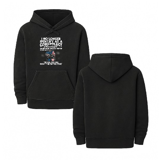 Conspiracy Theorist Theory Science Fiction Double Sided Mineral Wash Hoodies