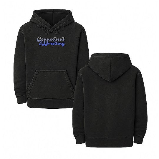 Connecticut Wrestling Double Sided Mineral Wash Hoodies