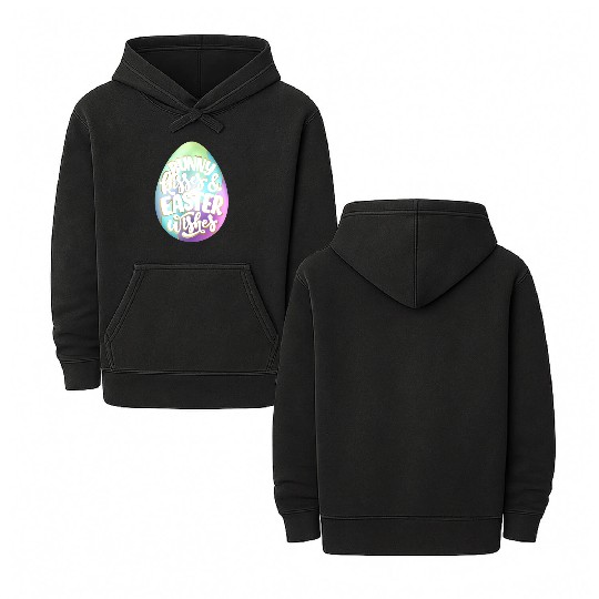 Happy Easter | Bunny Kisses and Easter Wishes | Double Sided Mineral Wash Hoodies