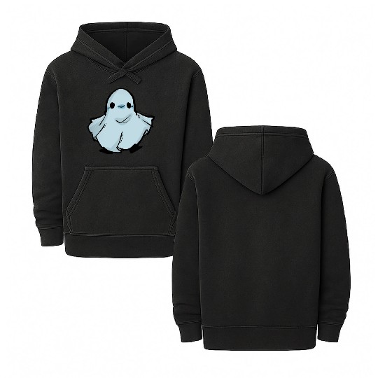 Smol Ghost Double Sided Mineral Wash Hoodies