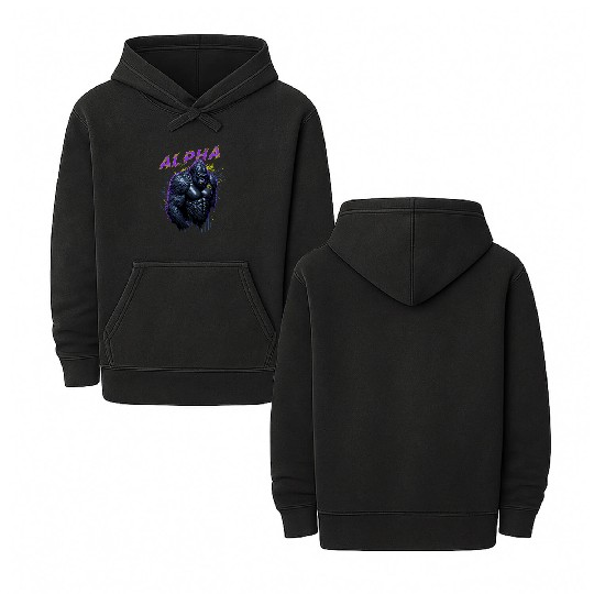 Alpha male Gorilla Double Sided Mineral Wash Hoodies