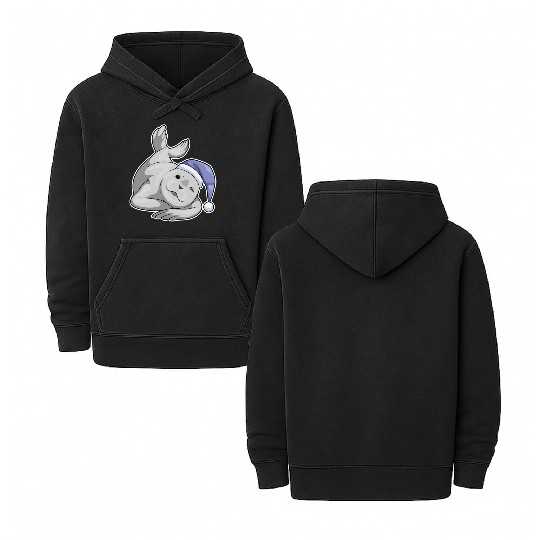 Seal Sleeping Nightcap Double Sided Mineral Wash Hoodies