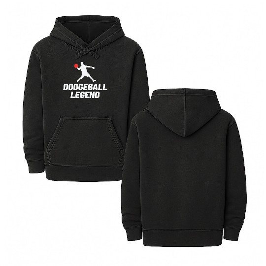 Dodgeball Player Coach Team Sports Funny Double Sided Mineral Wash Hoodies