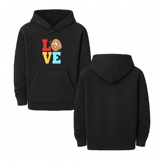 Dog Owner Love Cocker Spaniel Lover Double Sided Mineral Wash Hoodies