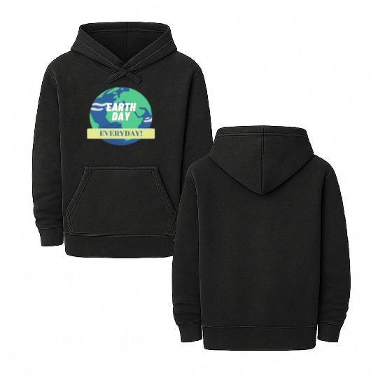 Earth Day 2023 Double Sided Mineral Wash Hoodies