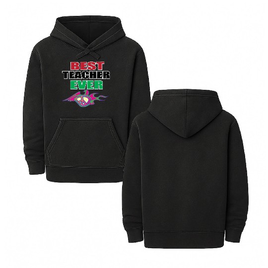 Best Teacher Ever, Teacher appreciation Gift Double Sided Mineral Wash Hoodies